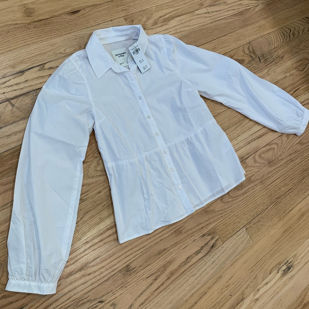 Abercrombie & Fitch Trapeze Button Up Blouse